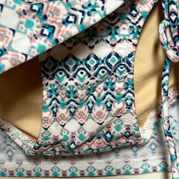 New Cabana Life Upf 50 Preppy Palm 3 Piece Bikini Set Sz S - Picture 13 of 13